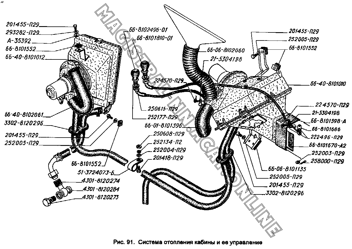 Отопления газель схема подключения Отопления газель схема подключения