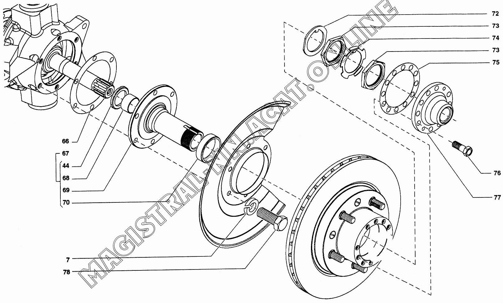 Кулаки поворотные УАЗ 22069