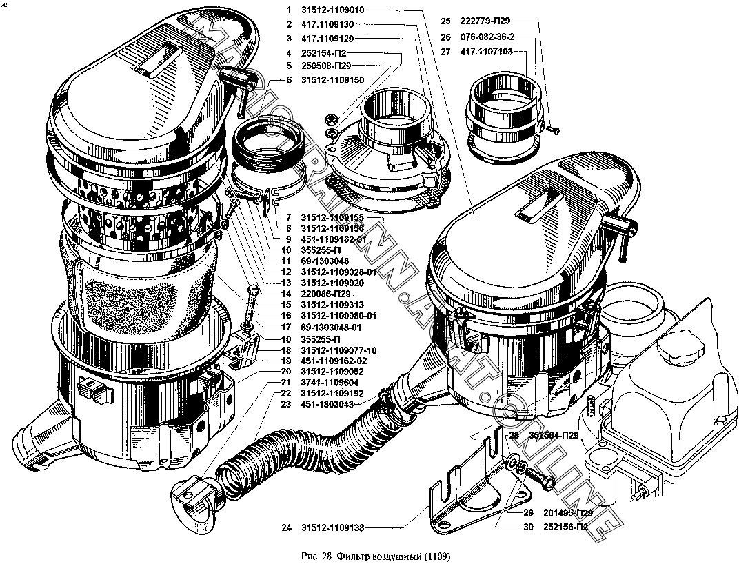Как снять воздушный фильтр уаз буханка Как снять воздушный фильтр уаз буханка