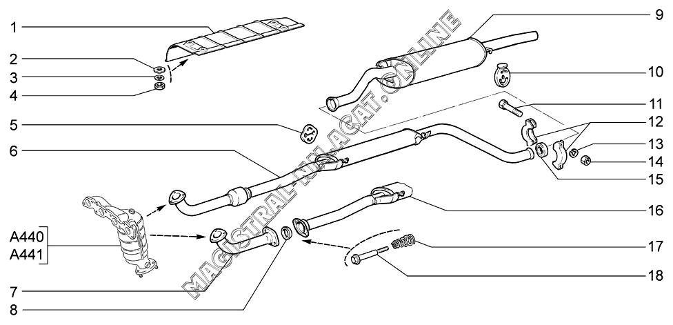 Выхлопная система ваз 2110 16 клапанов схема Выхлопная система ваз 2110 16 клапанов схема