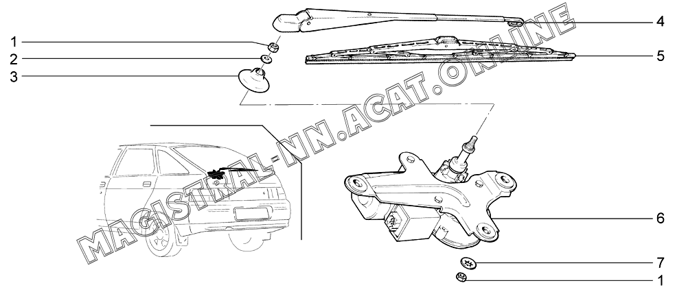СТЕКЛООЧИСТИТЕЛЬ ЗАДНИЙ