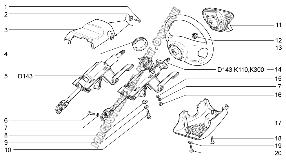 КОЛОНКА РУЛЕВАЯ