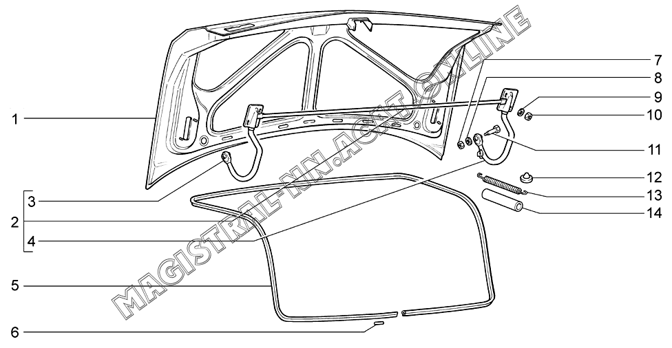 Крышка багажника 2112 купить в Кропоткине Запчасти Авито