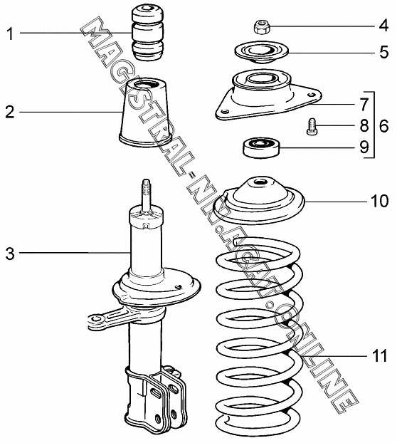 Стойки телескопические передней подвески
