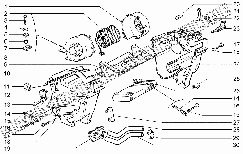 Патрубки печки ваз 2114 схема Патрубки печки ваз 2114 схема