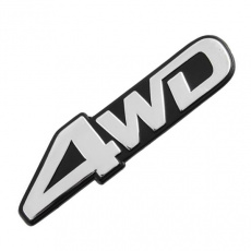 Наклейка (шильдик) металлопластик "4WD" 130*35мм SKYWAY