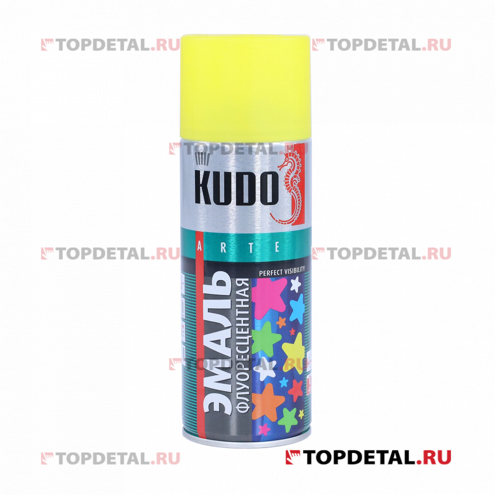 Эмаль флуоресцентная лимонно-желтая 520 мл KUDO