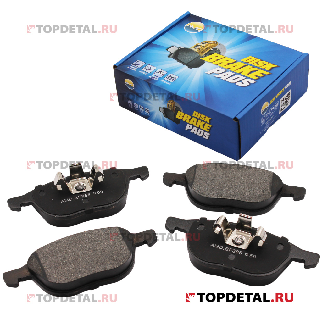 Колодка дискового тормоза 1321517 (Ford  Focus II/III, Mazda 3, Volvo S40) AMD