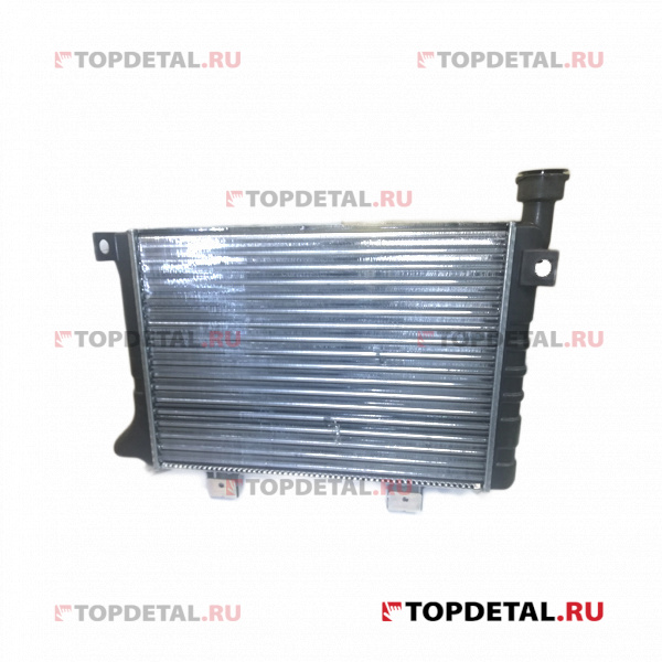 УЦЕНКА Радиатор охлаждения ВАЗ-21073 (инж.) с электровентилятором (ДЗА) (Вмятина)