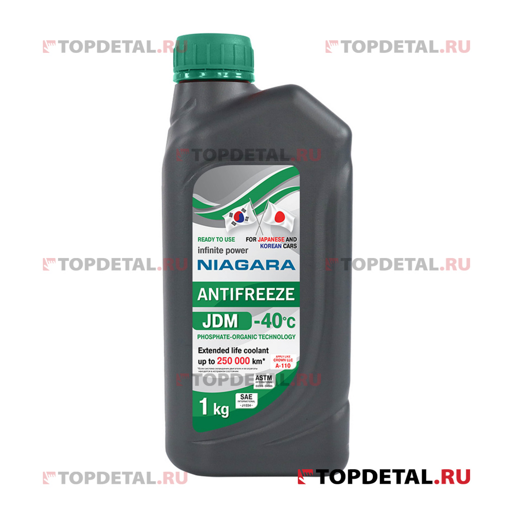 Жидкость охлаждающая "Антифриз" "Ниагара" JDM-40 Green 1 кг