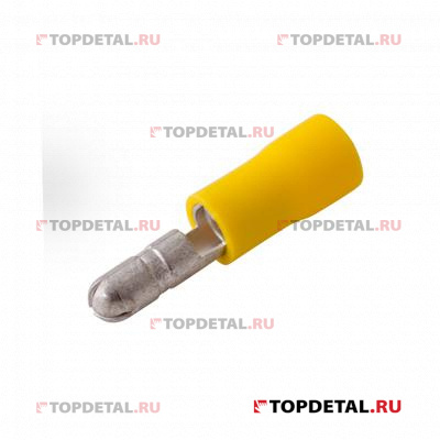 Разъем штекерный изолированный штекер 5 мм 4-6 мм² (РШи-п 6.0-5/РшИп5.5-4) желтый REXANT