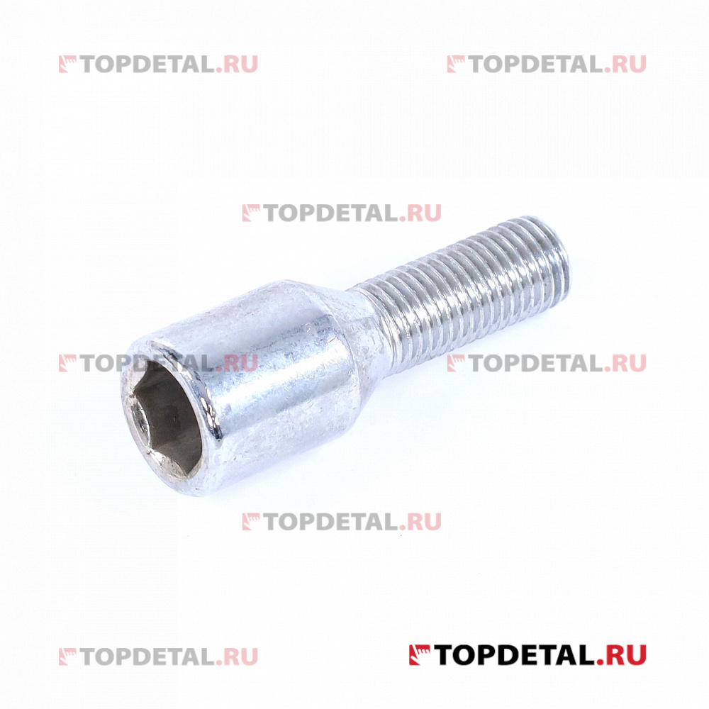 Болт колесный M12X1,50X28 Хром Конус, Dголовы=20мм, внутр. шестигранник 12мм VHE20A28 Cr (Матрикс)
