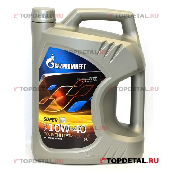 Масло "Газпромнефть" моторное 10W40 Супер (SG/CD) 5 л. (полусинтетика)