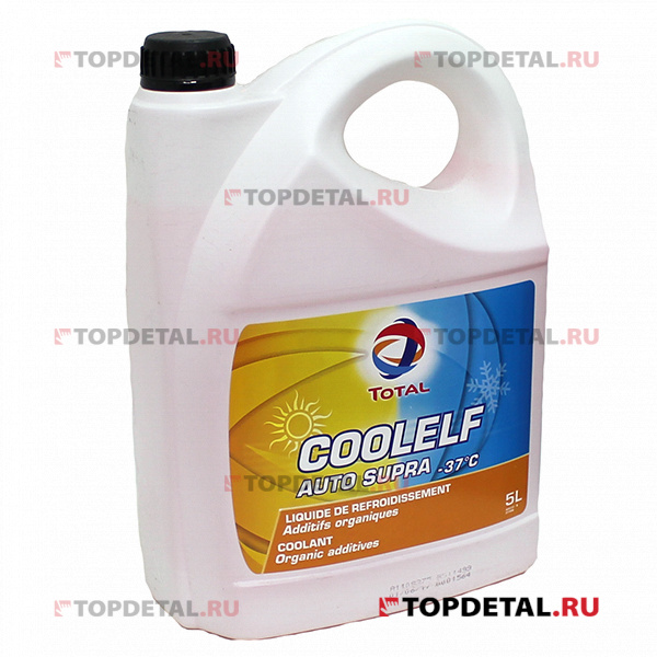 Жидкость охлаждающая TOTAL "Антифриз "COOLELF AUTO SUPRA" (-37) 5л