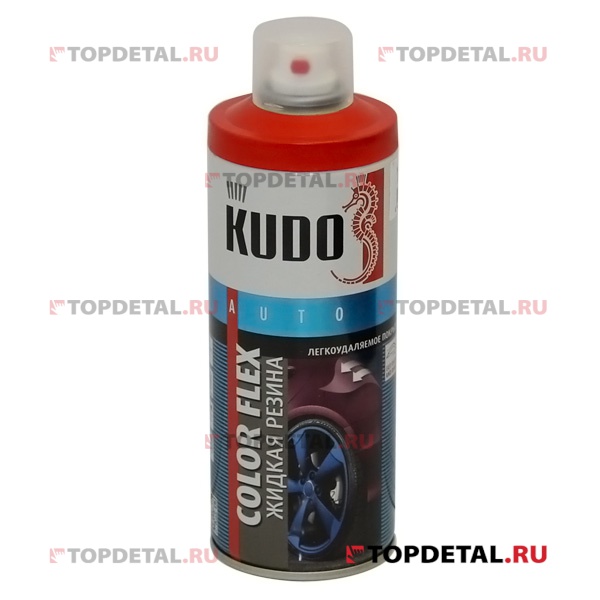 Жидкая резина (многофункциональное резиновое покрытие) красная 520 мл аэрозоль KUDO