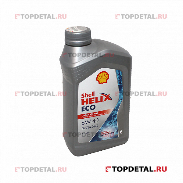 Масло Shell моторное 5W40 Helix ECO SN 1 л (Синтетика)