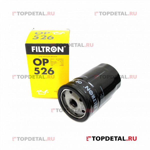Фильтр масляный AUDI 80/100/VW G2/G3/PASSAT 1.6/1.8/2.0/2.3 FILTRON OP 526