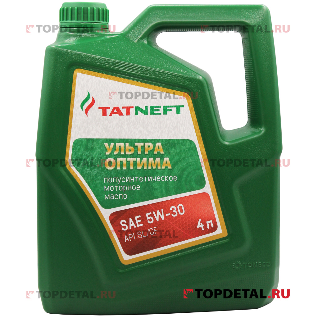 Масло Татнефть Ультра-Оптима моторное 5W30 (полусинтетика) 4л SL/CF