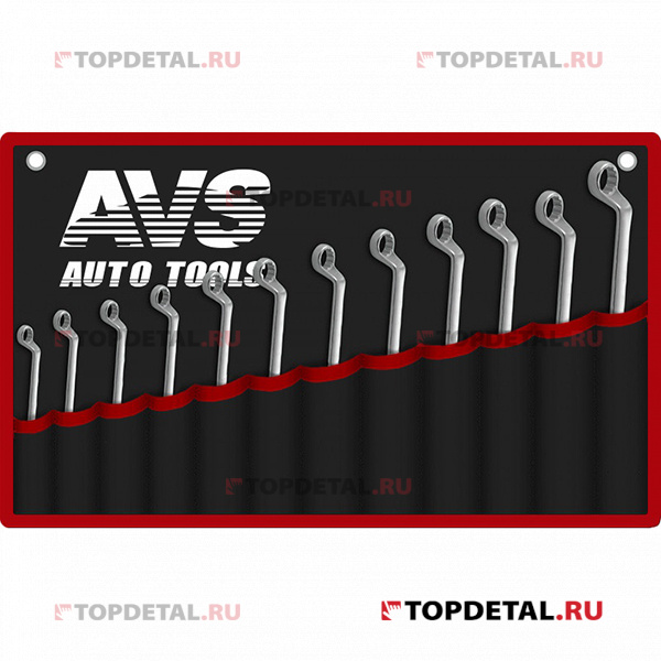 Набор ключей накидных изогнутых в сумке (6-32 мм(12 шт.) AVS K2N12M