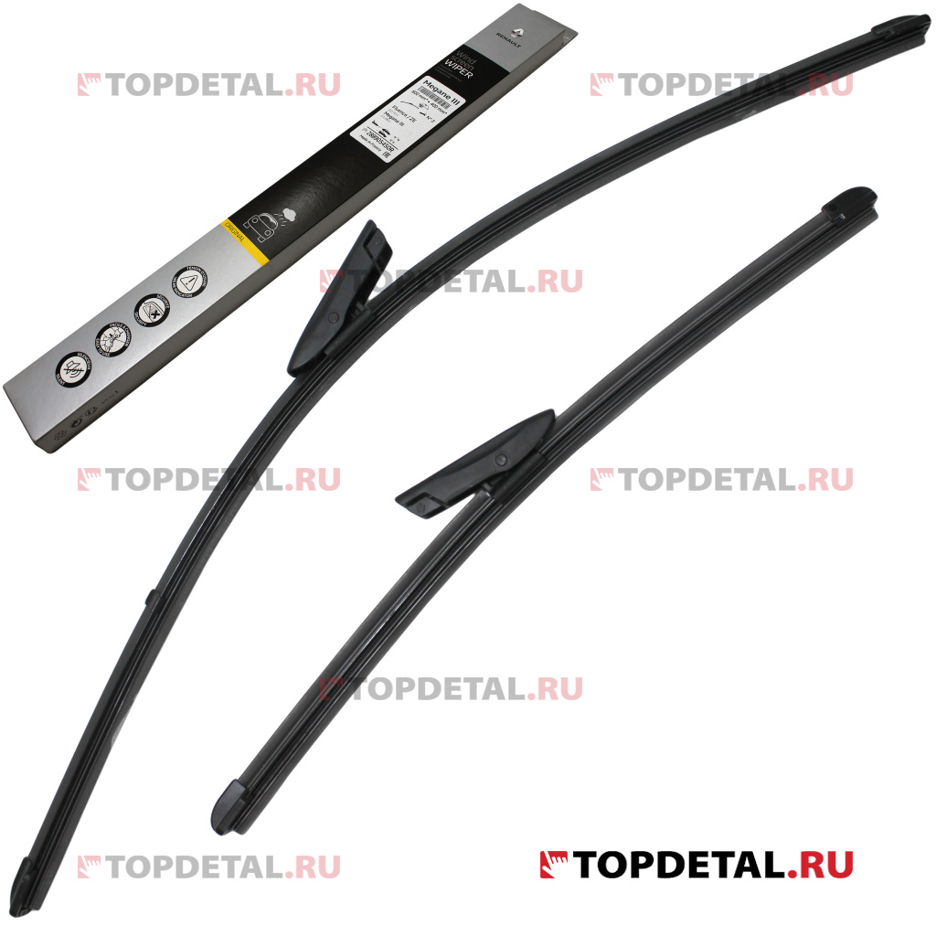Щетка стеклоочистителя 600/400 мм (кт. 2 шт) (бескаркасная) RENAULT ...