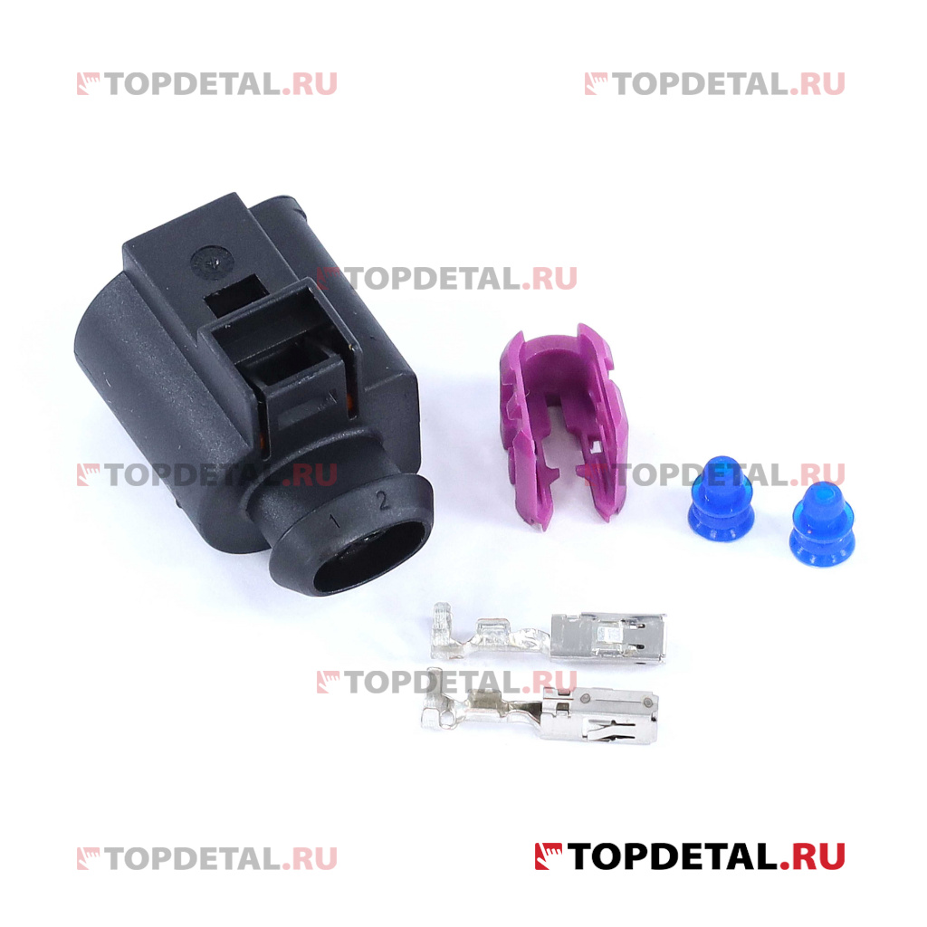 Разъем 4D0971992 2-х контактный генератора VW Polo, звукового сигнала VAG AUDI Q7 (2005)