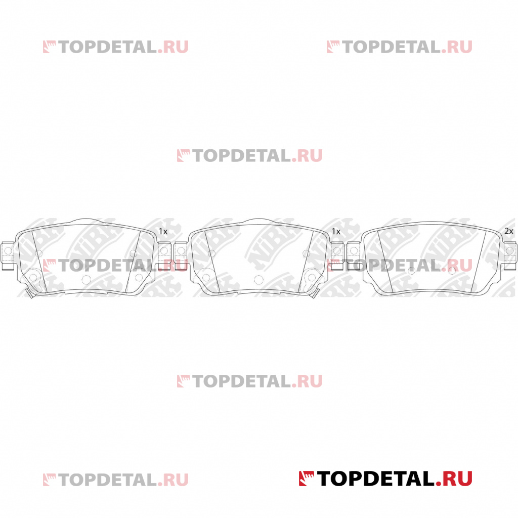 Колодки тормозные NISSAN QASHQAI 14- задние