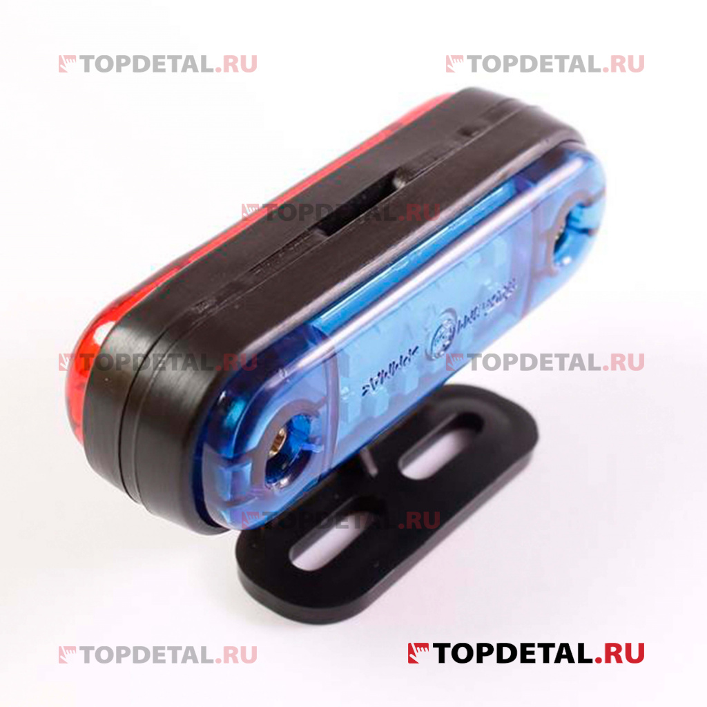 Фонарь стробоскоп полоска мини LED12 синий/красный Яркон