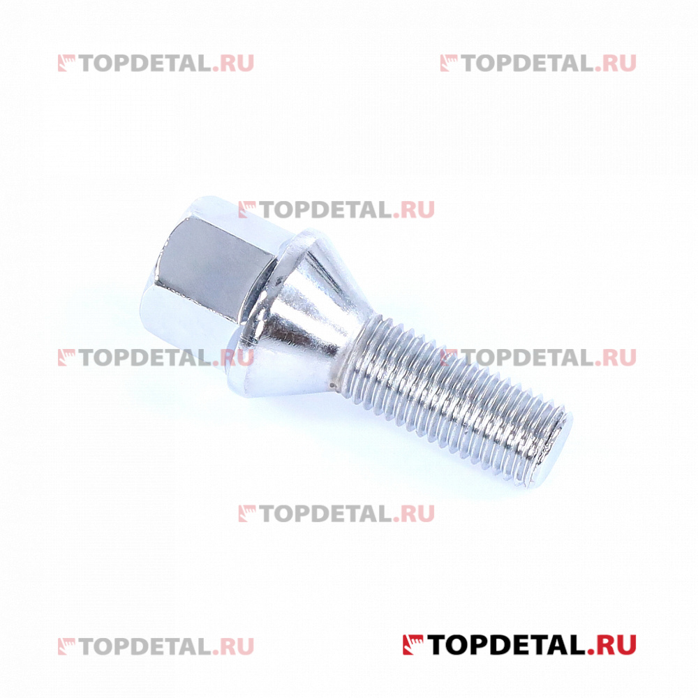 Болт колесный M12X1,50X28 Хром Конус с выступом ключ 17 мм 175110 (Матрикс)