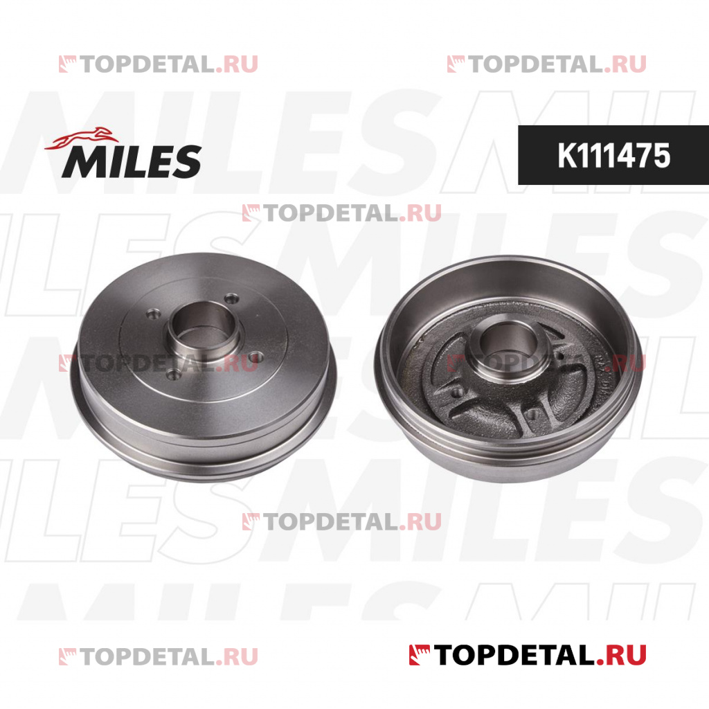 Барабан тормозной RENAULT LOGAN/CLIO/MEGANE (d=203mm) MILES K111475 