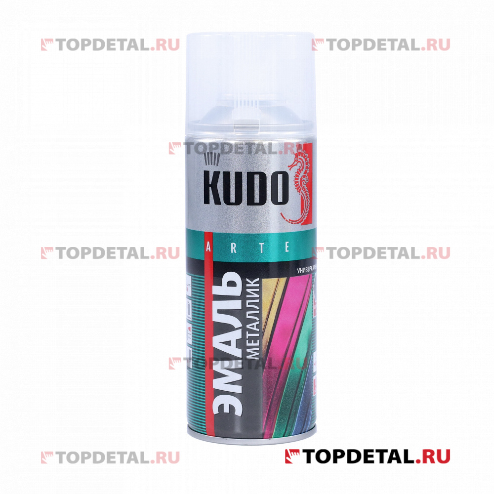 Эмаль универсальная металлик бирюза 520 мл KUDO