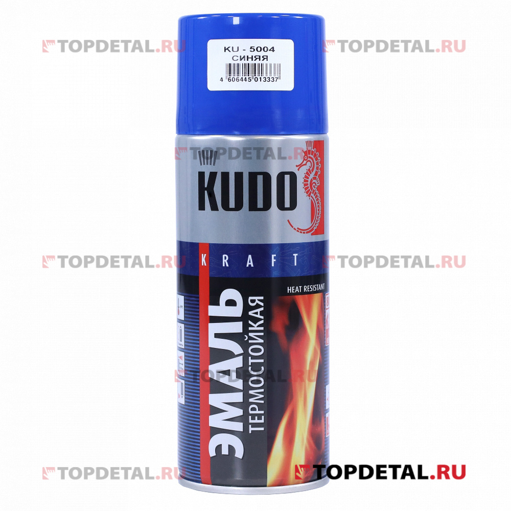 Краска термостойкая синяя аэрозоль KUDO 520 мл