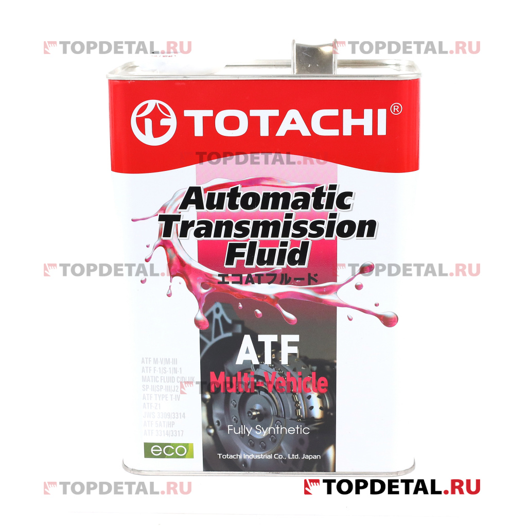 Масло TOTACHI трансмиссионное ATF MULTI-VEHICLE 4л (синтетика)