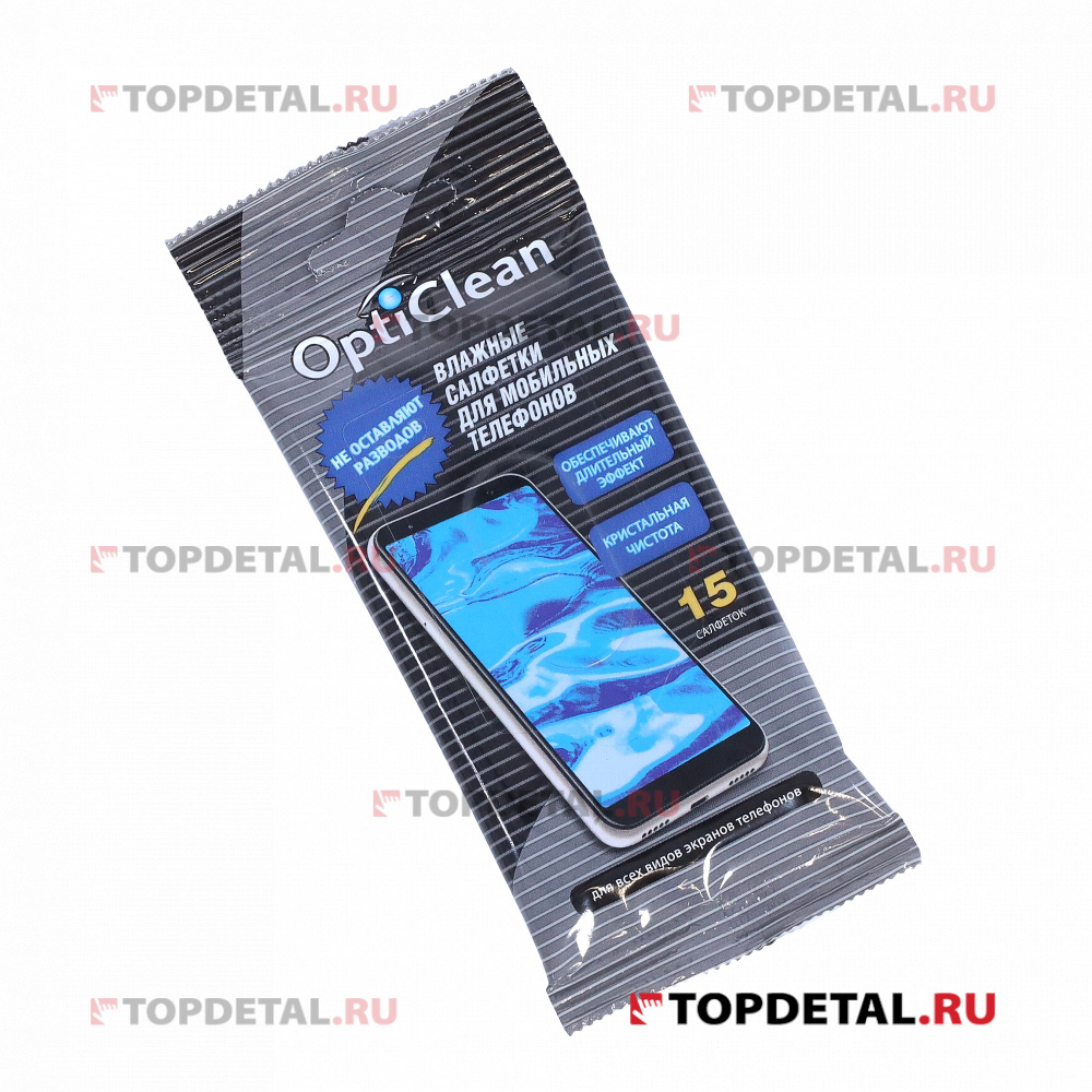 Салфетки влажные "Opti Clean" для мобильных телефонов (15 шт.)