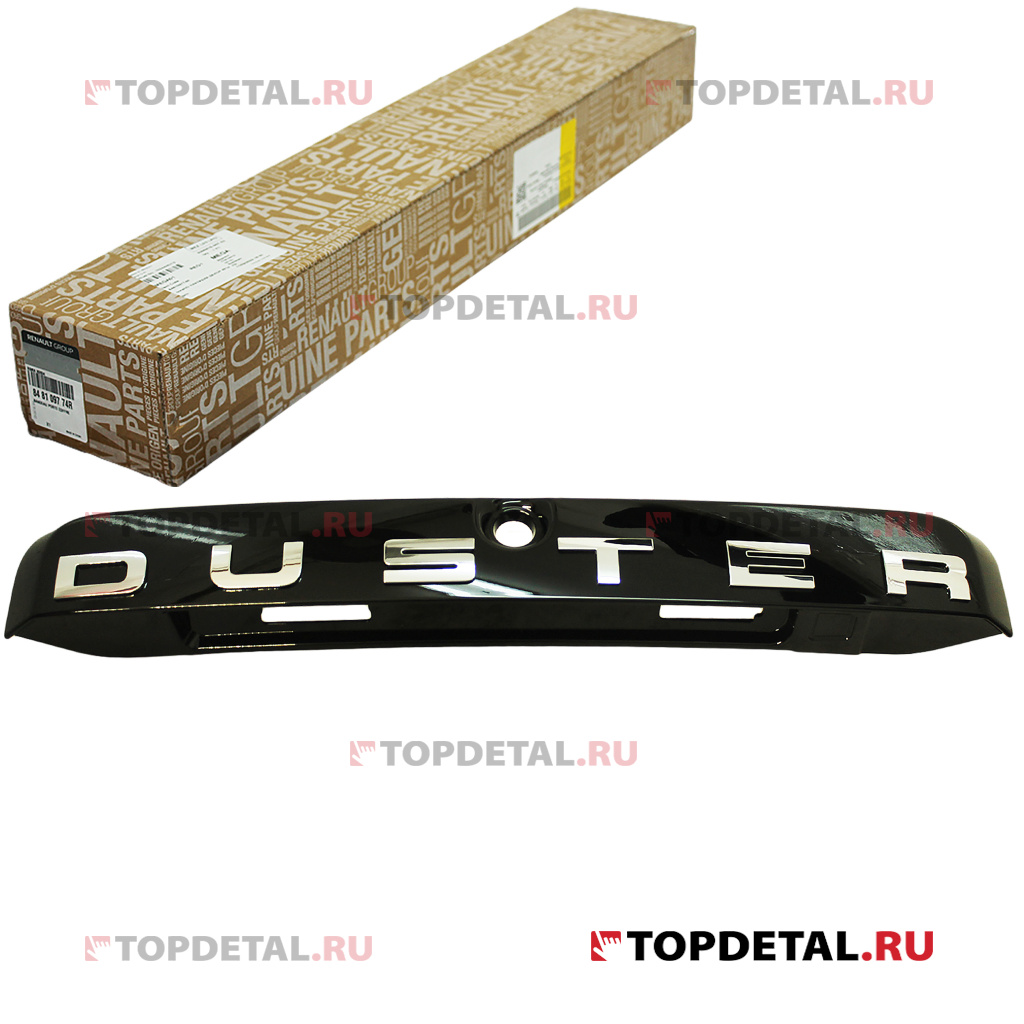 Накладка двери багажника ( черная )  Renault Duster 2012> 