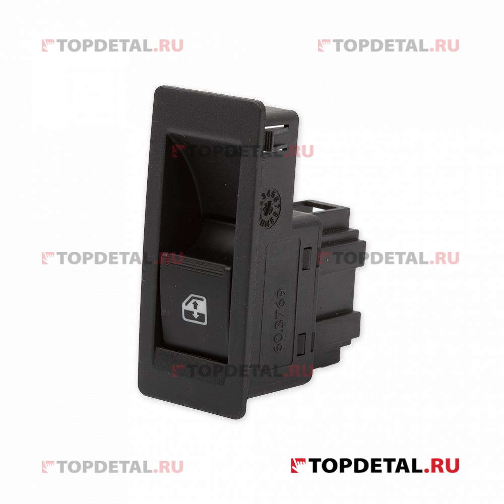 Кнопка стеклоподъемника одинарная для ВАЗ-2180 LADA VESTA (аналог 60.3769) GANZ GRP100