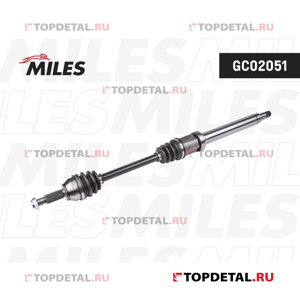 Привод в сборе FORD FIESTA/FUSION 1.4TD 01-07 прав. (ABS)