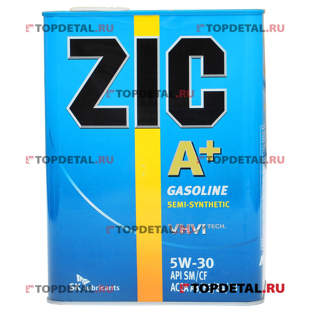 Масло  ZIC А PLUS моторное 5W30 4 л  (полусинтетика)