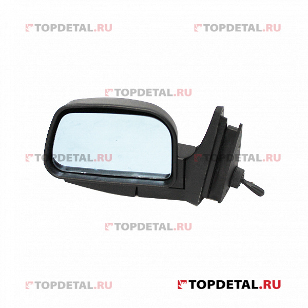Зеркало заднего вида ВАЗ-2101-07 левое голубое (Политех) в шагреневом корпусе