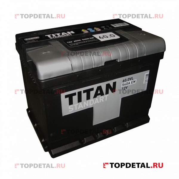 Аккумулятор 6СТ-60.0 TITAN Standart о.п. пуск.ток 540 А (242*175*190) клеммы евро