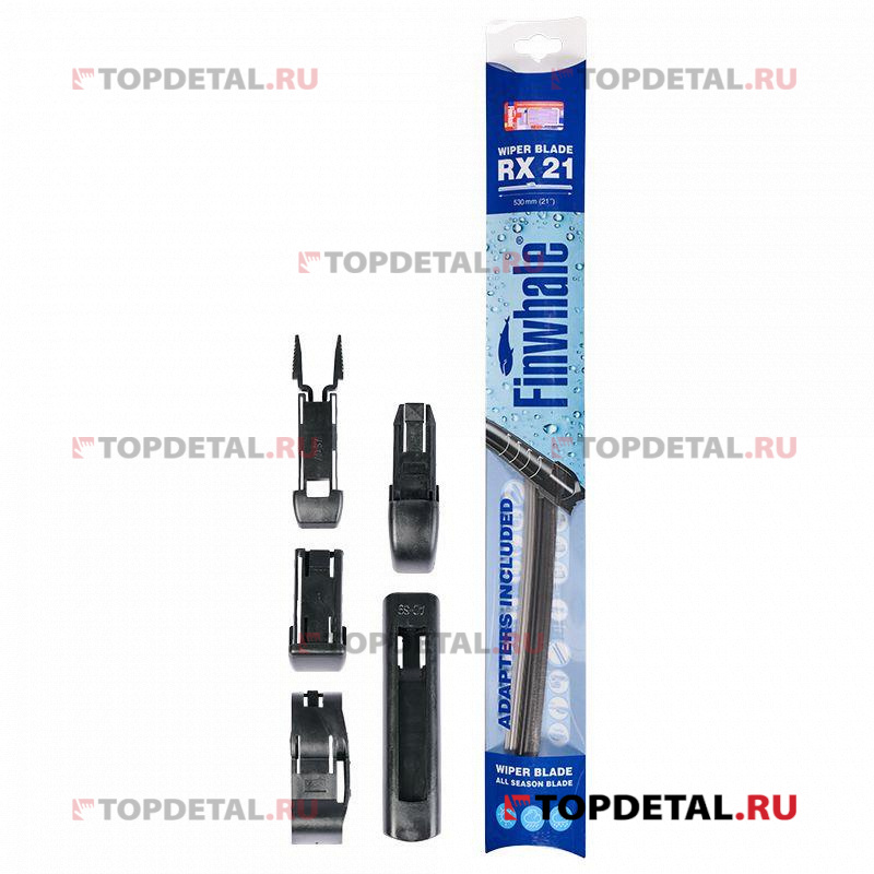 Щетка стеклоочистителя 530 мм (бескаркасная) Иномарки FINWHALE