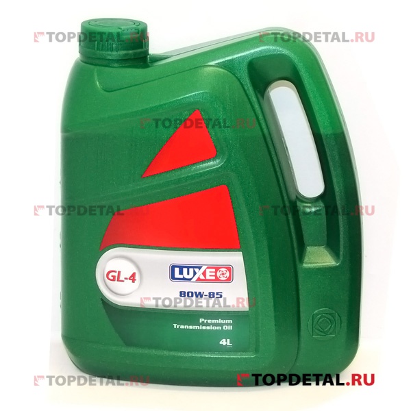 Масло "LUX-OIL" трансмиссионное 80W85 GL-4 4л (минеральное)