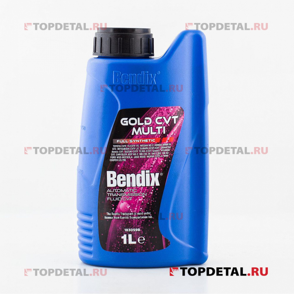 Масло BENDIX трансмиссионное  BENDIX GOLD CVT MULTI 1л (синтетика)