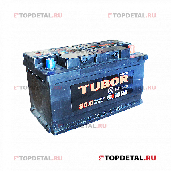 Аккумулятор 6СТ-80.0 TUBOR EFB о.п. пуск.ток 720 А (314*175*175) клеммы евро