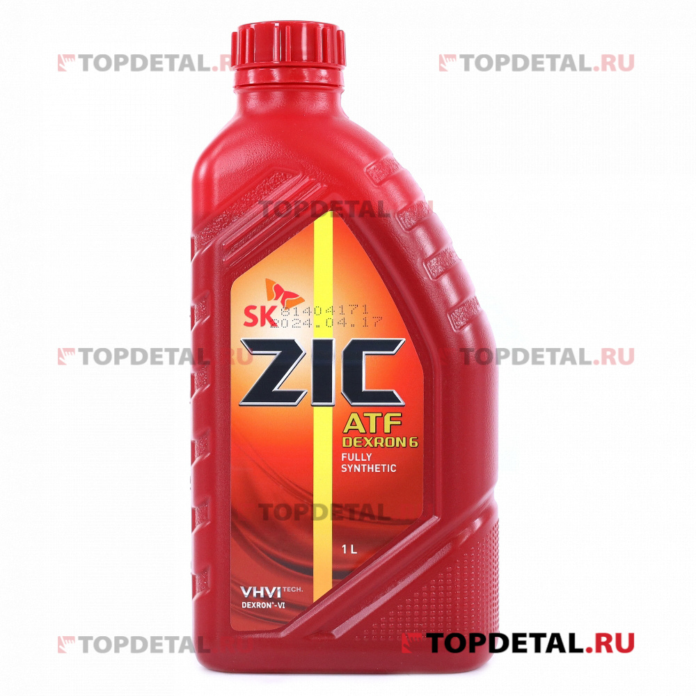 Масло ZIC трансмиссионное ATF DEXRON VI (АКПП) 1 л