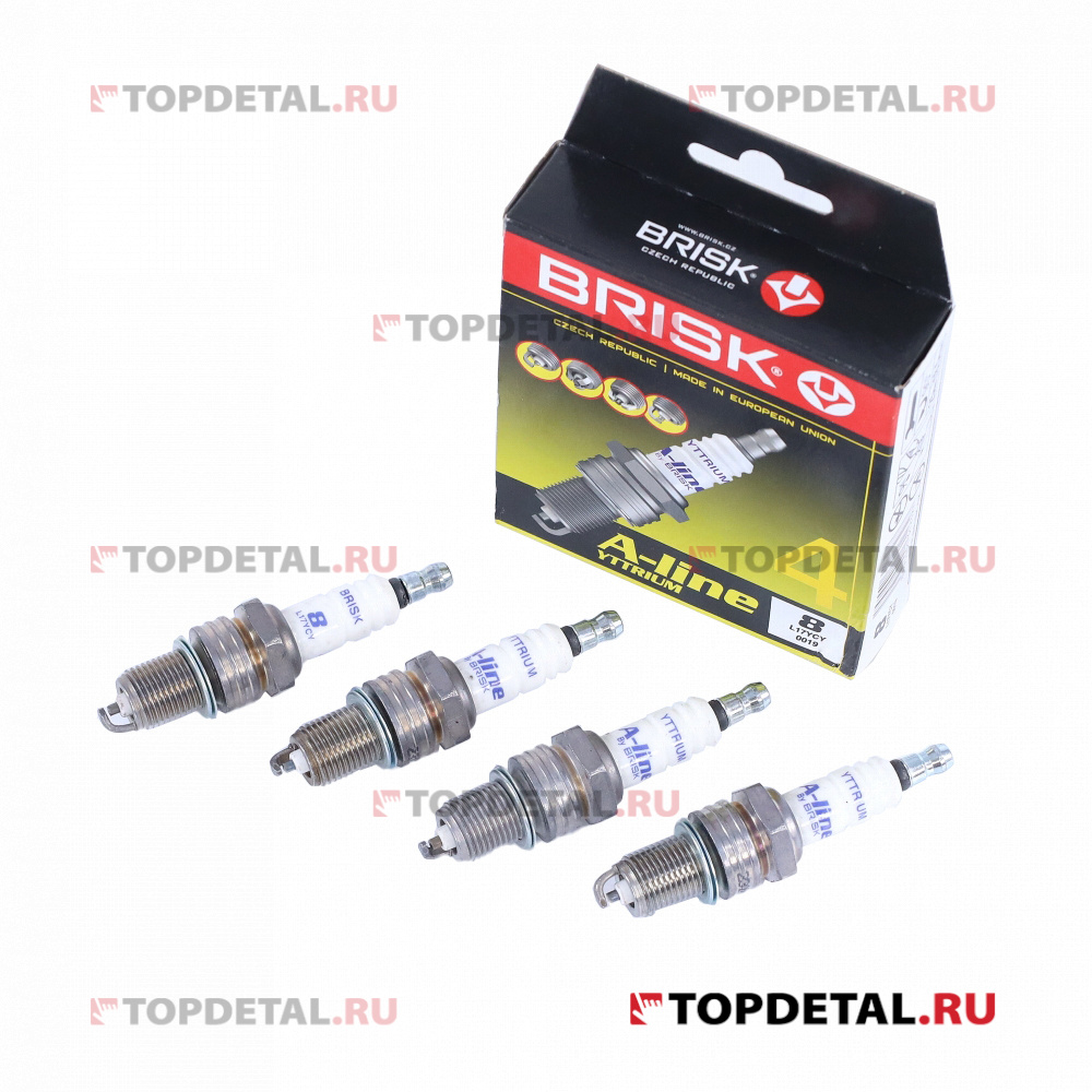 Свеча Brisk A-Line 8 а/м ОАО ГАЗ дв.406 инж. YTTRIUM (к-т 4шт.) L17YCY