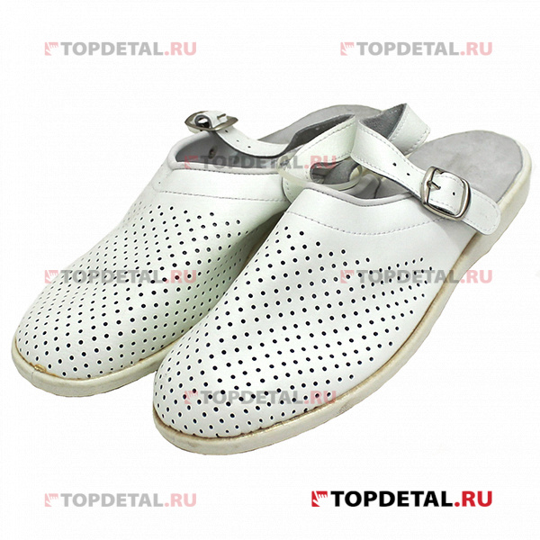 Тапочки (сандали) р-36 белые/черные