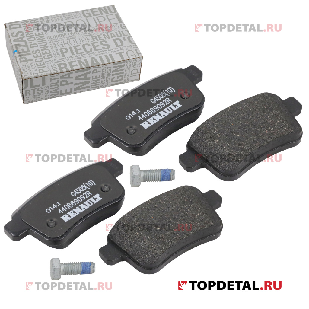 Колодка задняя дискового тормоза ( к-т 4шт ) RENAULT