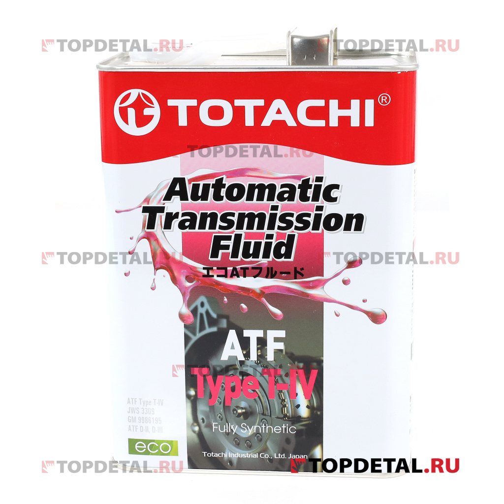 Масло TOTACHI трансмиссионное АКПП ATF TYPE T-IV 4л (синтетика)