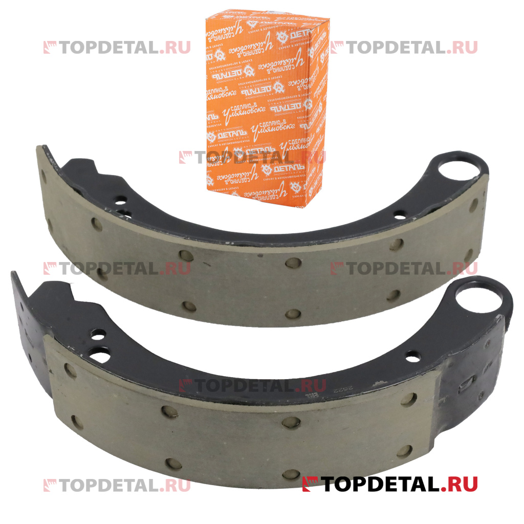 Колодка тормозная (кт.2 шт.) УАЗ-469 длинная+короткая "Эксперт" (АДС)