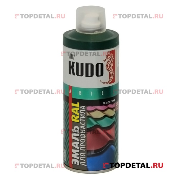 Краска универсальная RAL 6005 для металлочерепицы зеленый мох KUDO 520 мл
